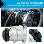 AC Compressor for Toyota Hilux VZN167R VZN172R 3.4L 5VZ-FE (2002)