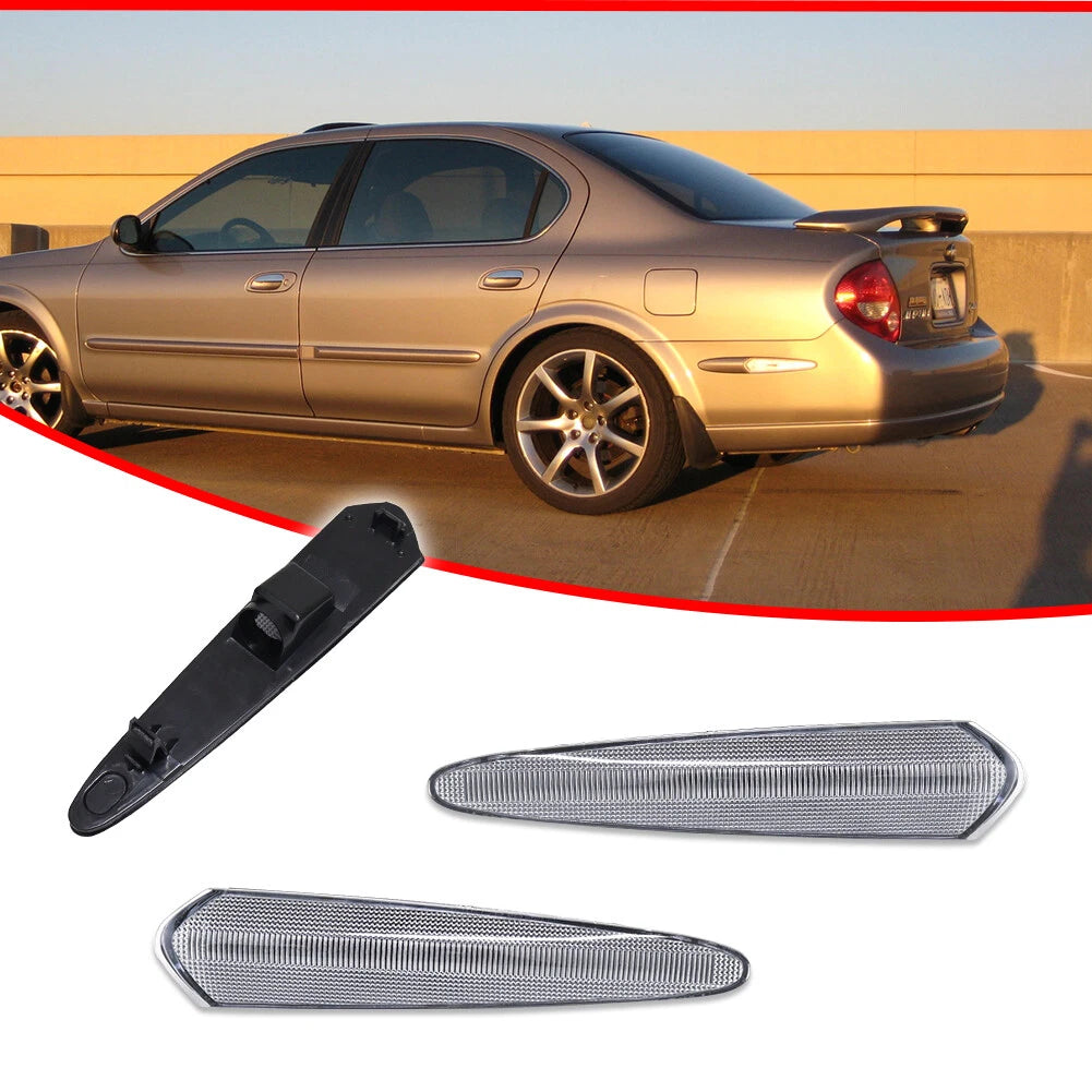 Clear Rear Corner Side Marker Signal Light Lenses for Nissan Maxima (2000–2003)