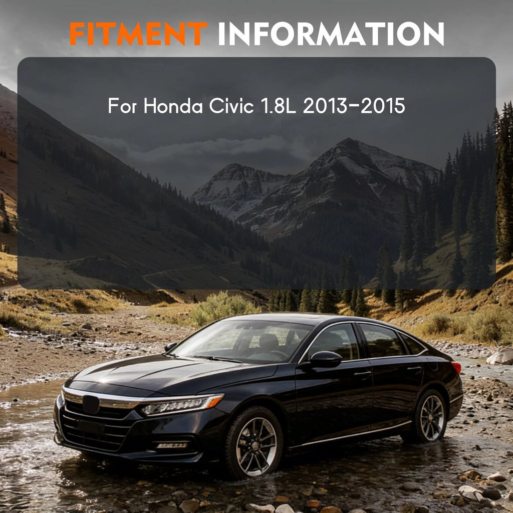 Front Struts & Rear Shocks for Honda Civic (2013–2015) w/Coil Spring & Sway Bar