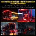 10X LED Side Marker Lights for Universal Vehicles (3/4")