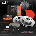 Front Disc Brake Rotor & Ceramic Pads for Chevy K1500 K2500 Tahoe (1995–2000)