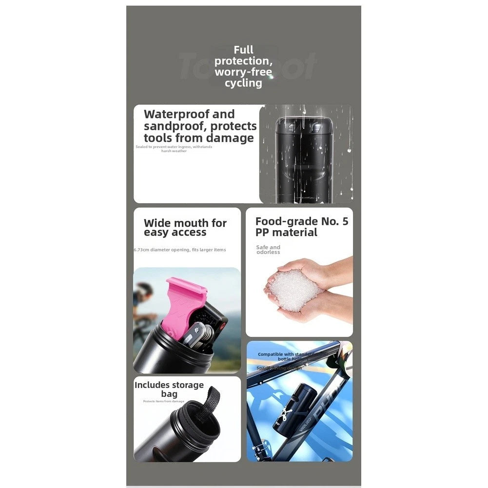 Bike Tool Storage Container for Outdoor Cycling (Large Capacity)