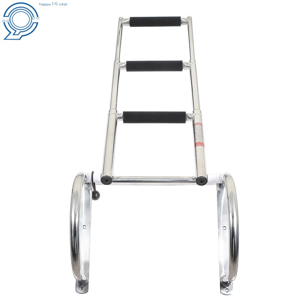 3-Step Stainless Steel Telescoping Boat Ladder for Dock