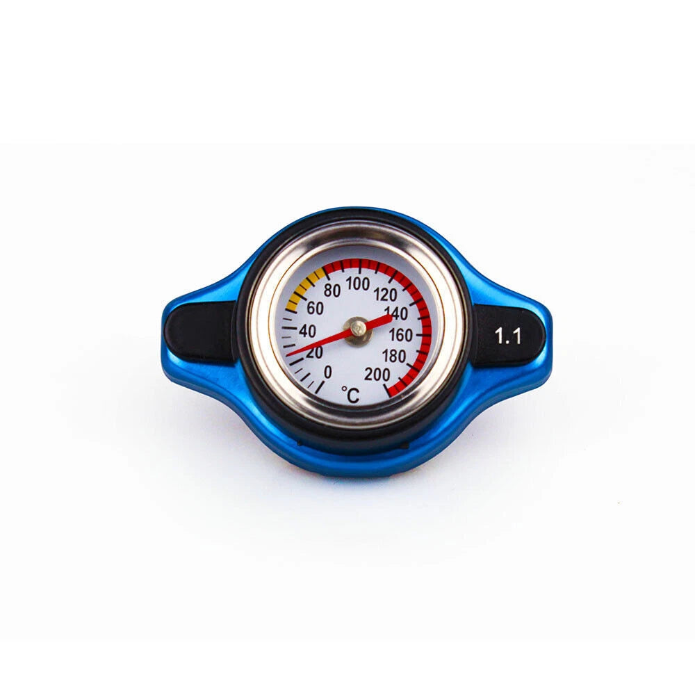 Thermost Radiator Cap Cover with Water Temp Gauge 1.1Bar