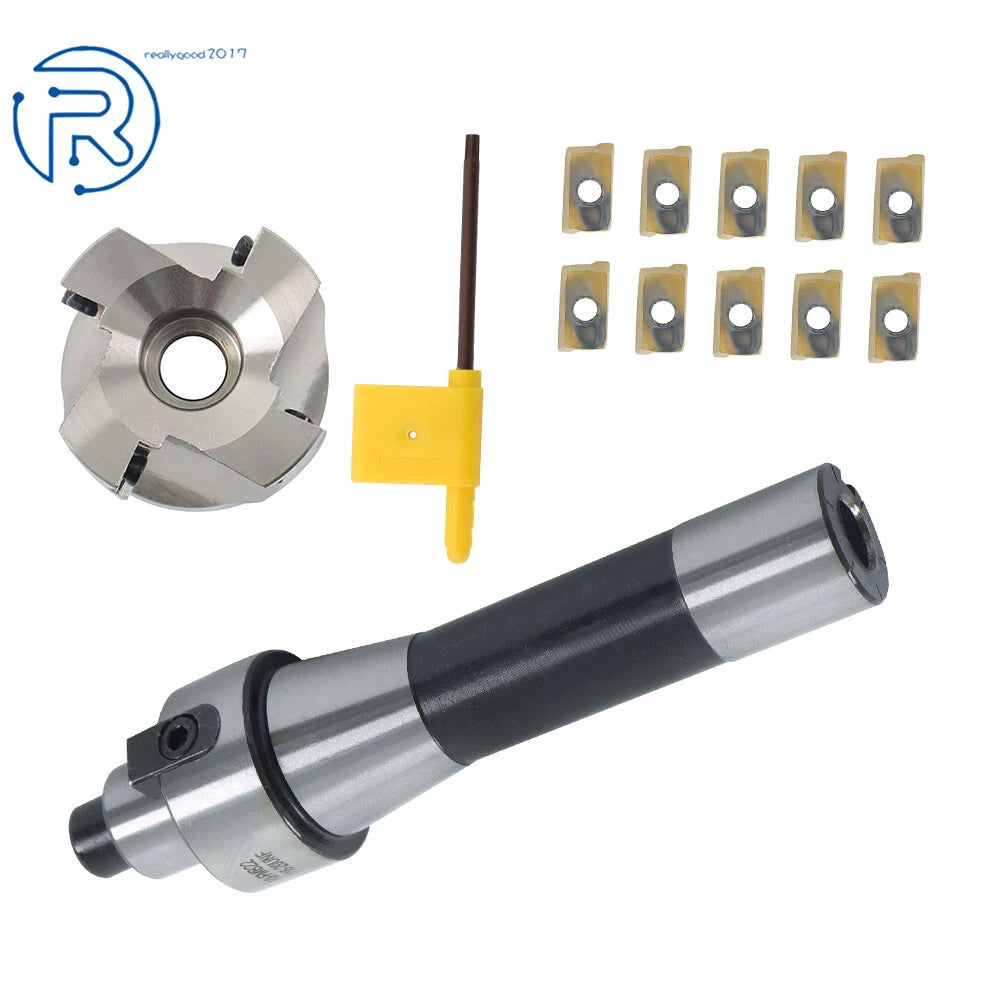 10Pcs R8 FMB22 Arbor 400R 50MM End Mill Shell Cutter with APMT1604 Inserts