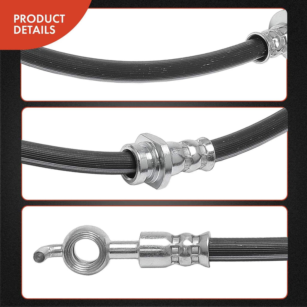 2X Front Brake Hydraulic Hose for Honda Passport (1998–2001)