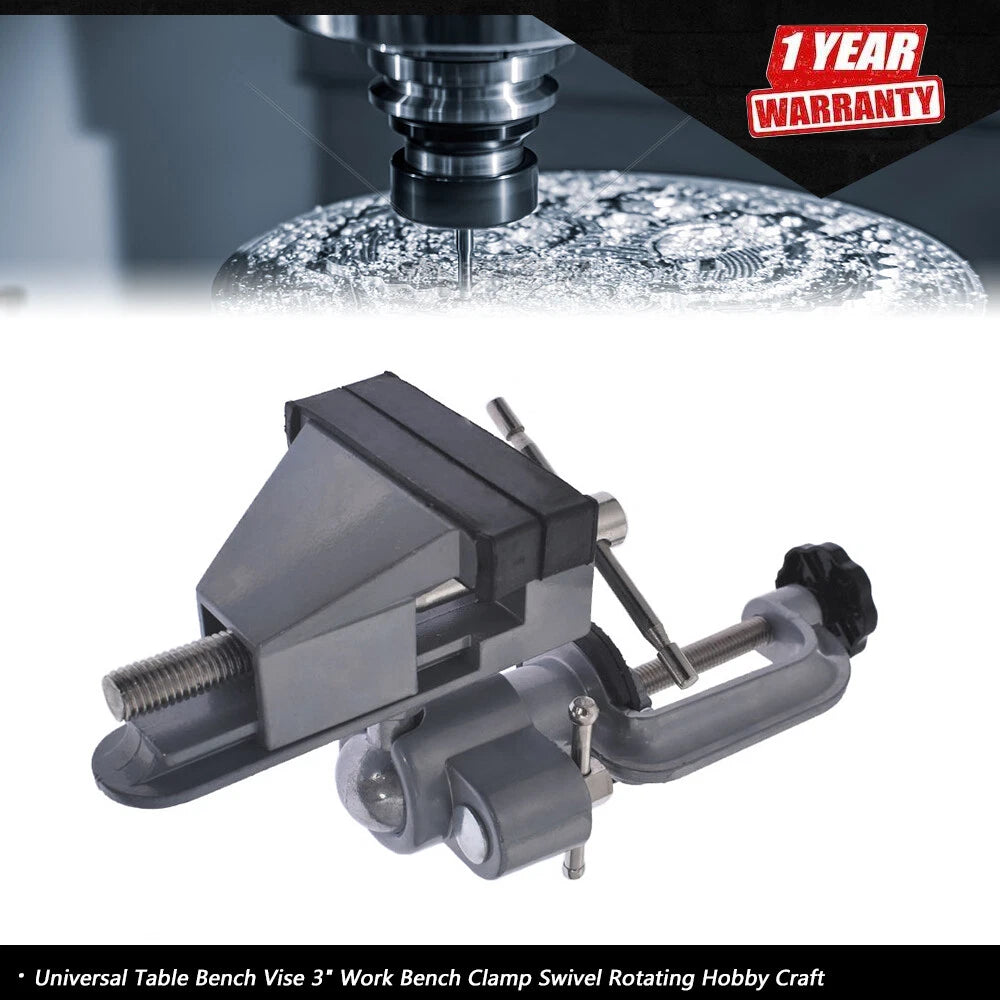 3" Swivel Rotating Bench Vise for Universal Use