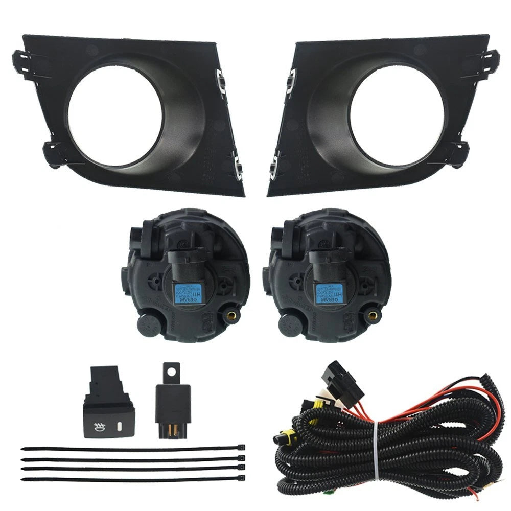 Fog Light Assembly Set for Nissan Versa (2007-2011) Chrome Lens