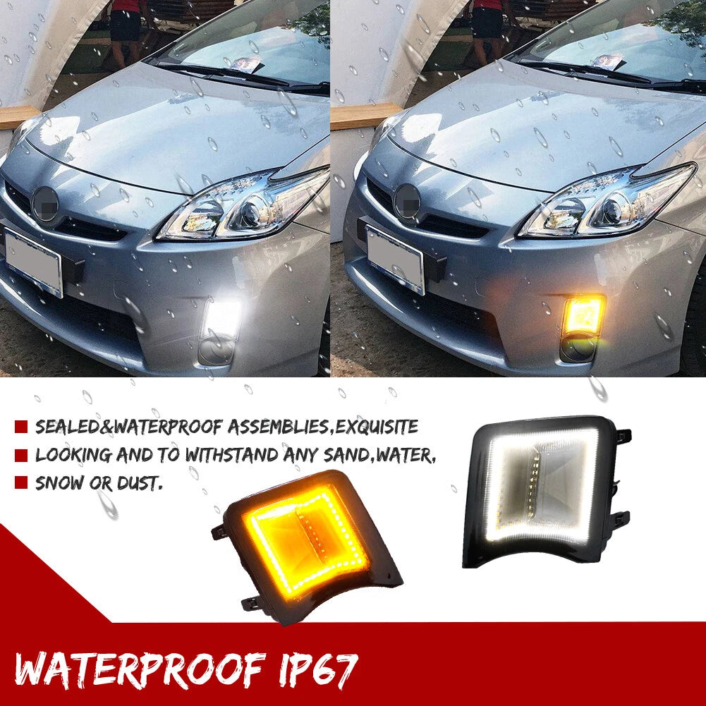 Set of 2 LED Turn Signal Lights for Toyota Prius (2010–2011) Smoked