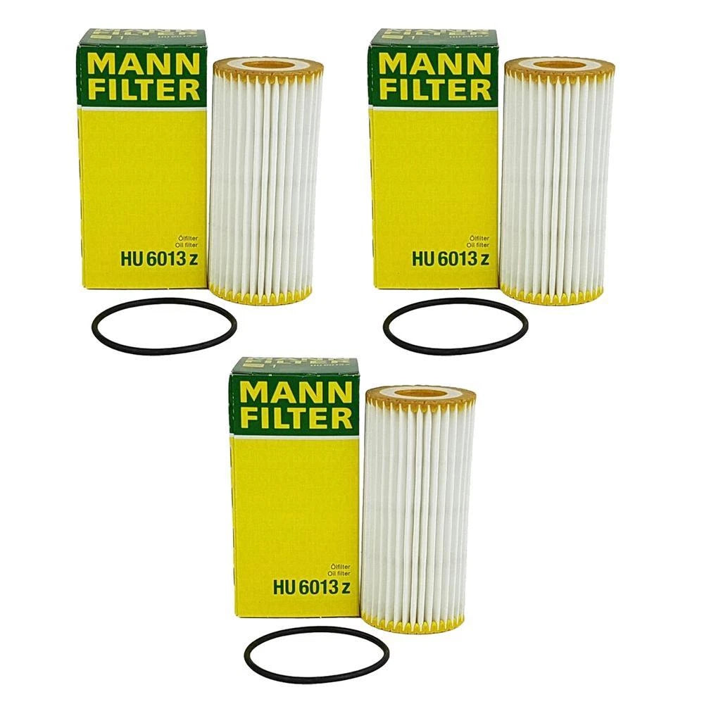 Set of 3 Oil Filter Kits HU6013Z for Audi A3 A4 Quattro Volkswagen Passat