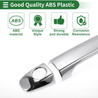 Door Handle Cover Trim for Toyota Prius (2010–2015) - Silver Tone