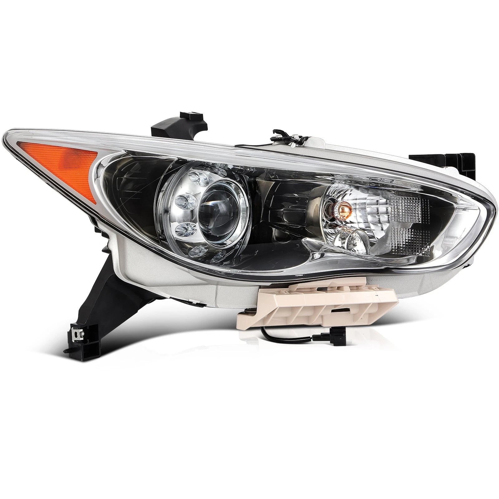 2X Headlight Assembly for Infiniti QX60 (2014–2015) Chrome