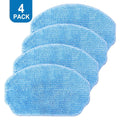 Mop Cloth Replacement Set of 4 for Nedis WIFIVCR001CBK Vacuum Cleaner
