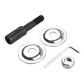 Spindle Adapter Motor 8x12x62mm for Grinding Polishing (Black/Silver)