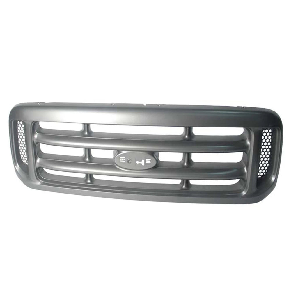 Replacement Silver Plastic Front Grille for Toyota Hilux (2005–2015)