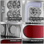 LED C-Tube Tail Brake Light Lamps for Dodge Ram 1500 2500 3500 (1994–2002)