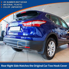 Tow Hook Cover for Nissan Qashqai J11 (2014–2023) No. 850714EA0A Unpainted