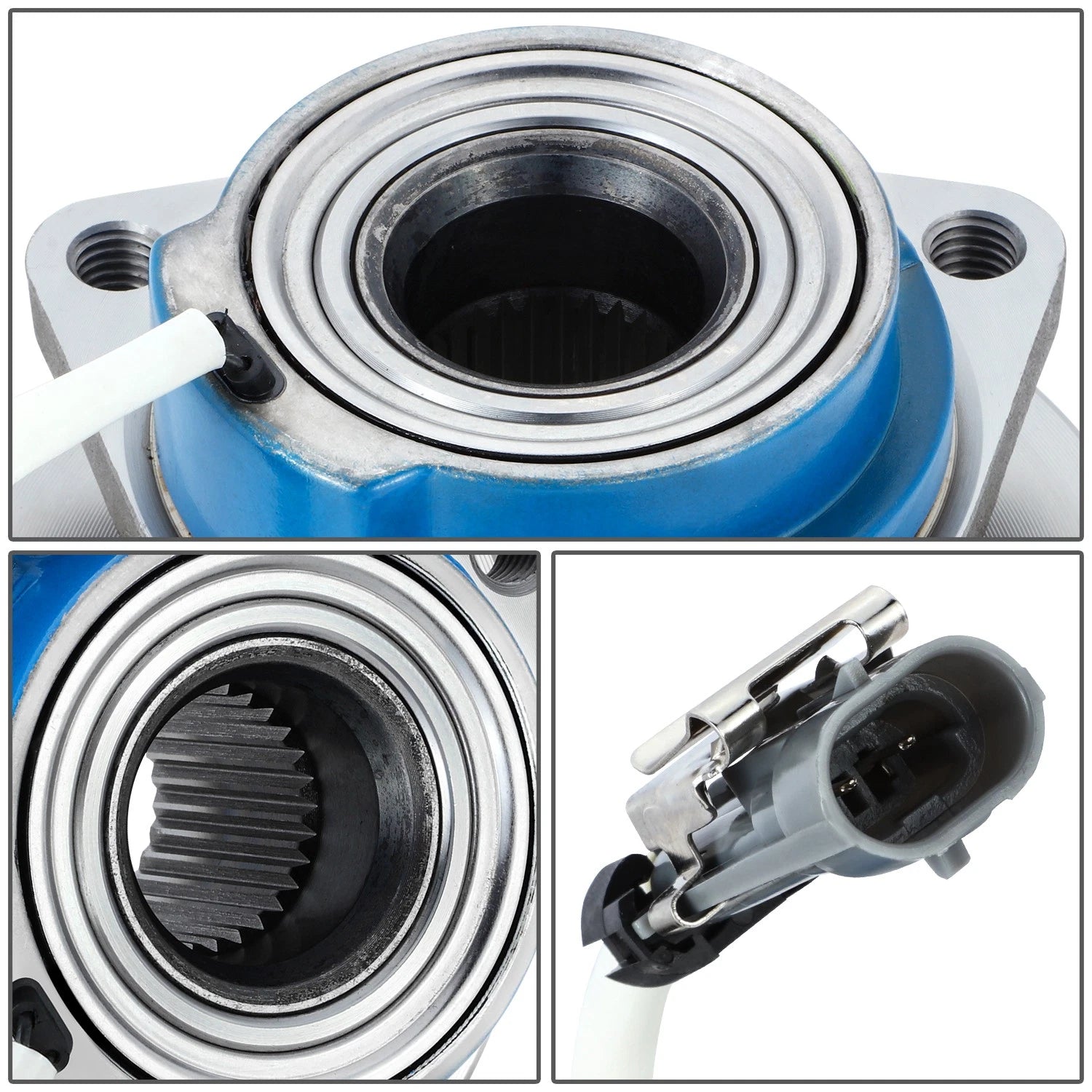 Set of 2 Rear Wheel Bearings & Hubs w/ABS Sensor for Cadillac STS SRX CTS (2004–2011)