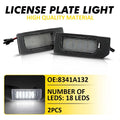 2X Full LED License Plate Light for Mitsubishi Outlander Sport (2011–2020) 6000K EXV