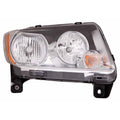 Passenger Halogen Head Light Assembly w/o Auto Leveling System w/o Black Bezel