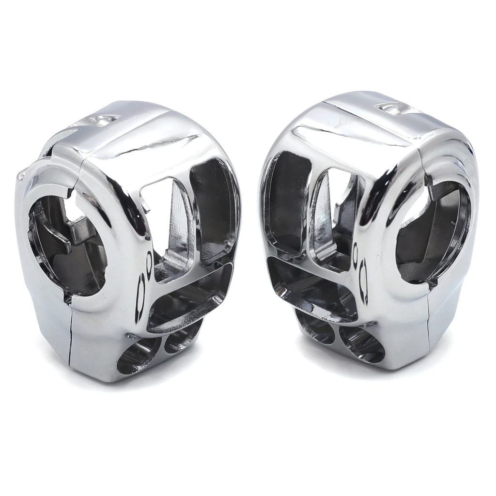 Chrome Switch Housing Cover Kit for Harley Touring Trike Street Glide (2014–2016)