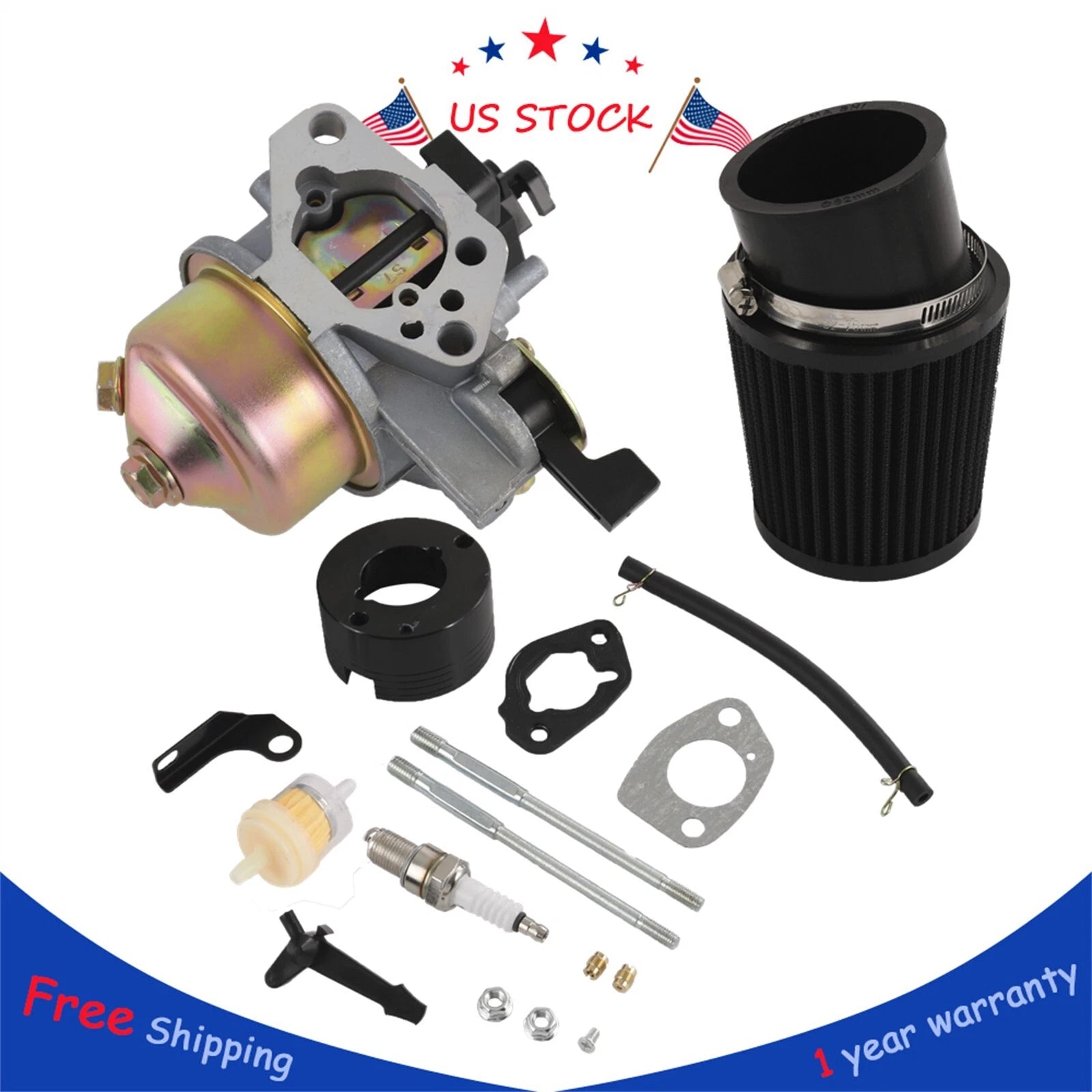 Air Filter Adapter Jet Kit for Predator 301cc 420cc 389cc (2018–2023)