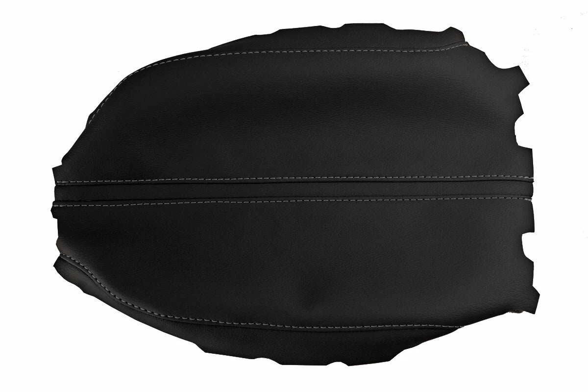 Leather Console Lid Armrest Cover for Acura TLX (2015–2020) Gray Stitch