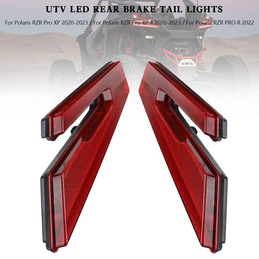 UTV LED Rear Brake Tail Lights for Polaris RZR PRO XP XP4 (2020–2023)