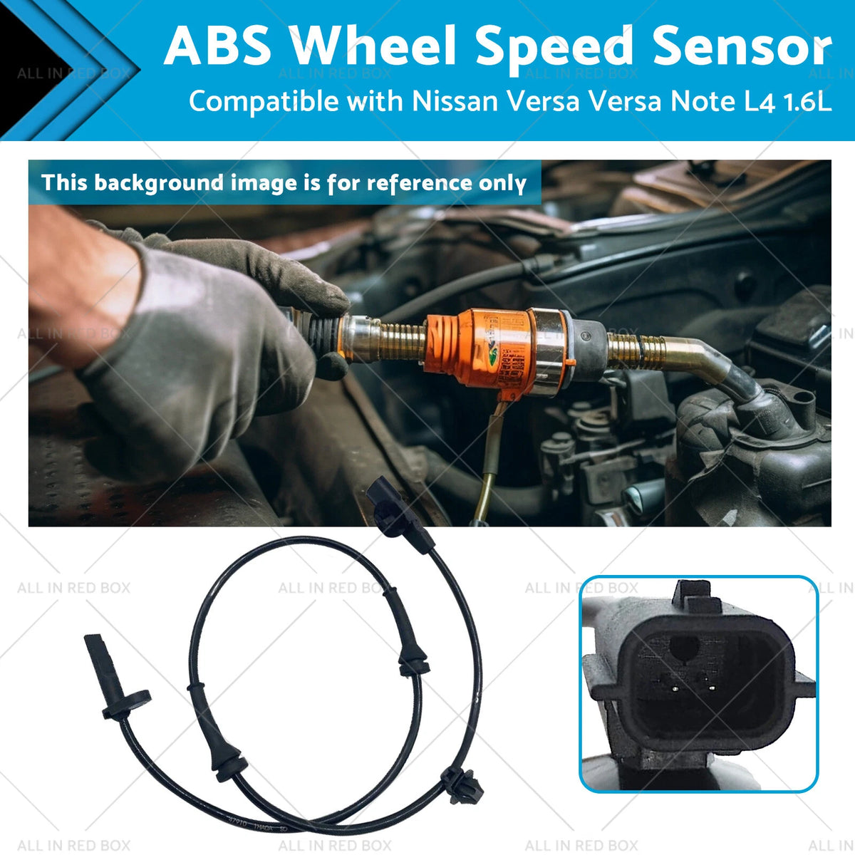 ABS Wheel Speed Sensor for Nissan Versa, Versa Note L4 1.6L (2010–2019)