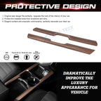 Peach Wood Style Console Cup Holder Panel Stripe Cover for Honda CR-V (2017-2020)
