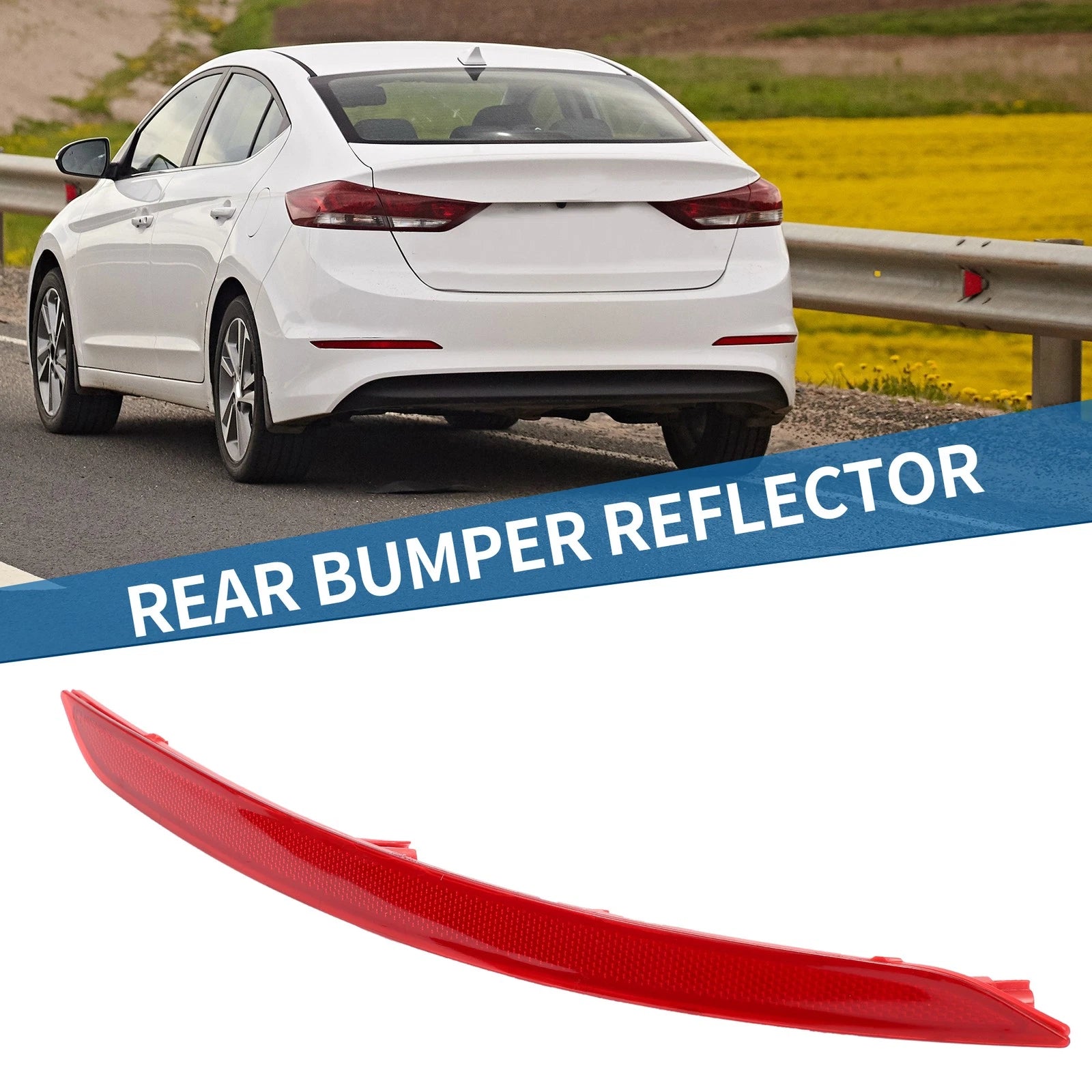 Rear Left Bumper Reflector No. 92405F2000 for Hyundai Elantra (2017–2018)