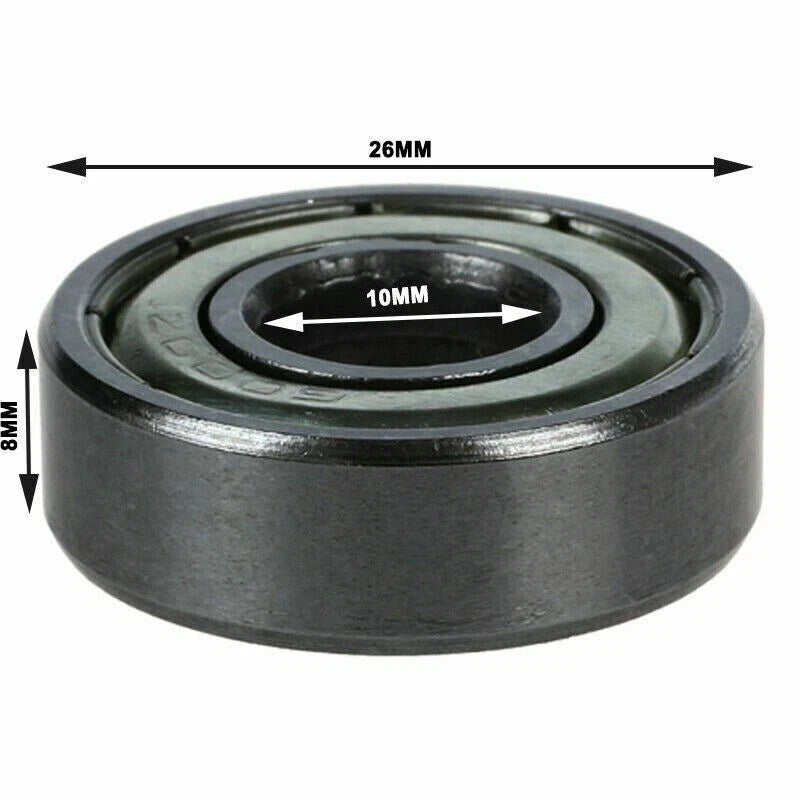 2X 6000Z Bearing Steel Deep Groove Ball Bearings Sealed 26mm x 10mm x 8mm