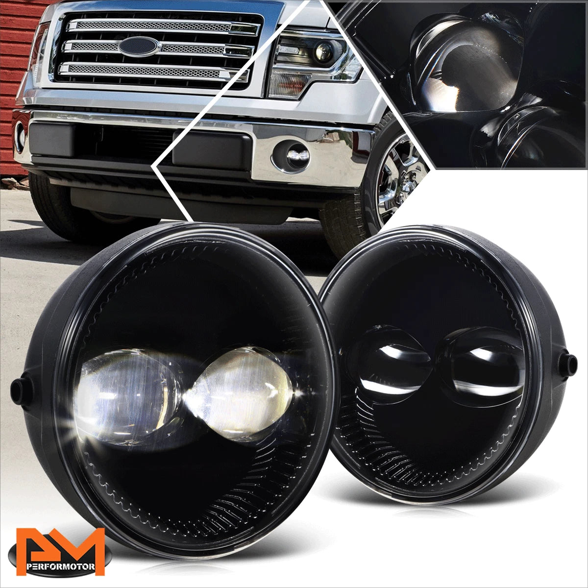Full LED Front Bumper Projector Fog Lights for Ford F150 (2011–2014)