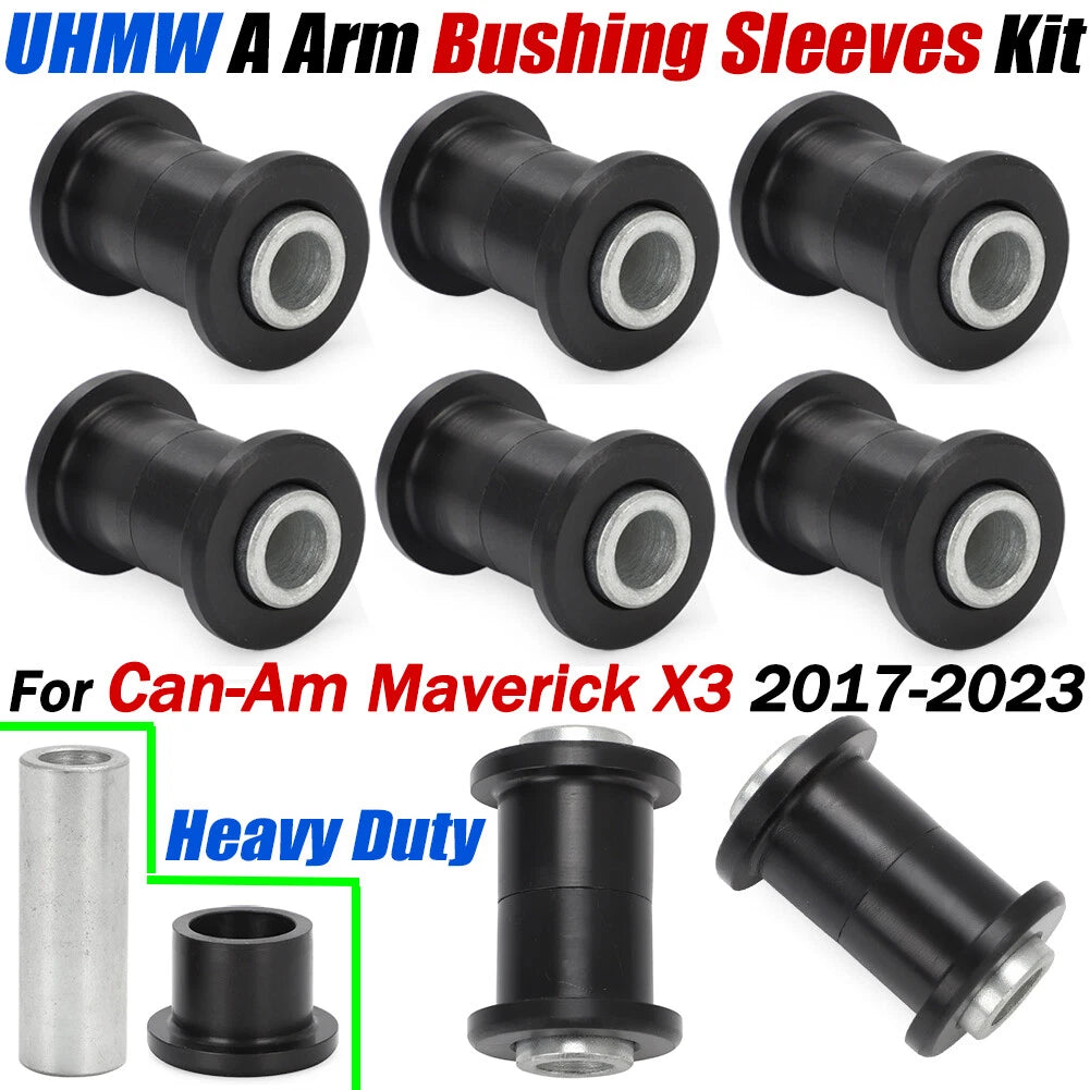Heavy Duty A-Arm Control Bushing Sleeve Kit for Can-Am Maverick X3 Turbo R (2017–2023)