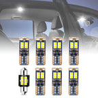 Set of 8 Interior Dome License Plate Light Bulbs for Toyota Highlander (2020–2022)