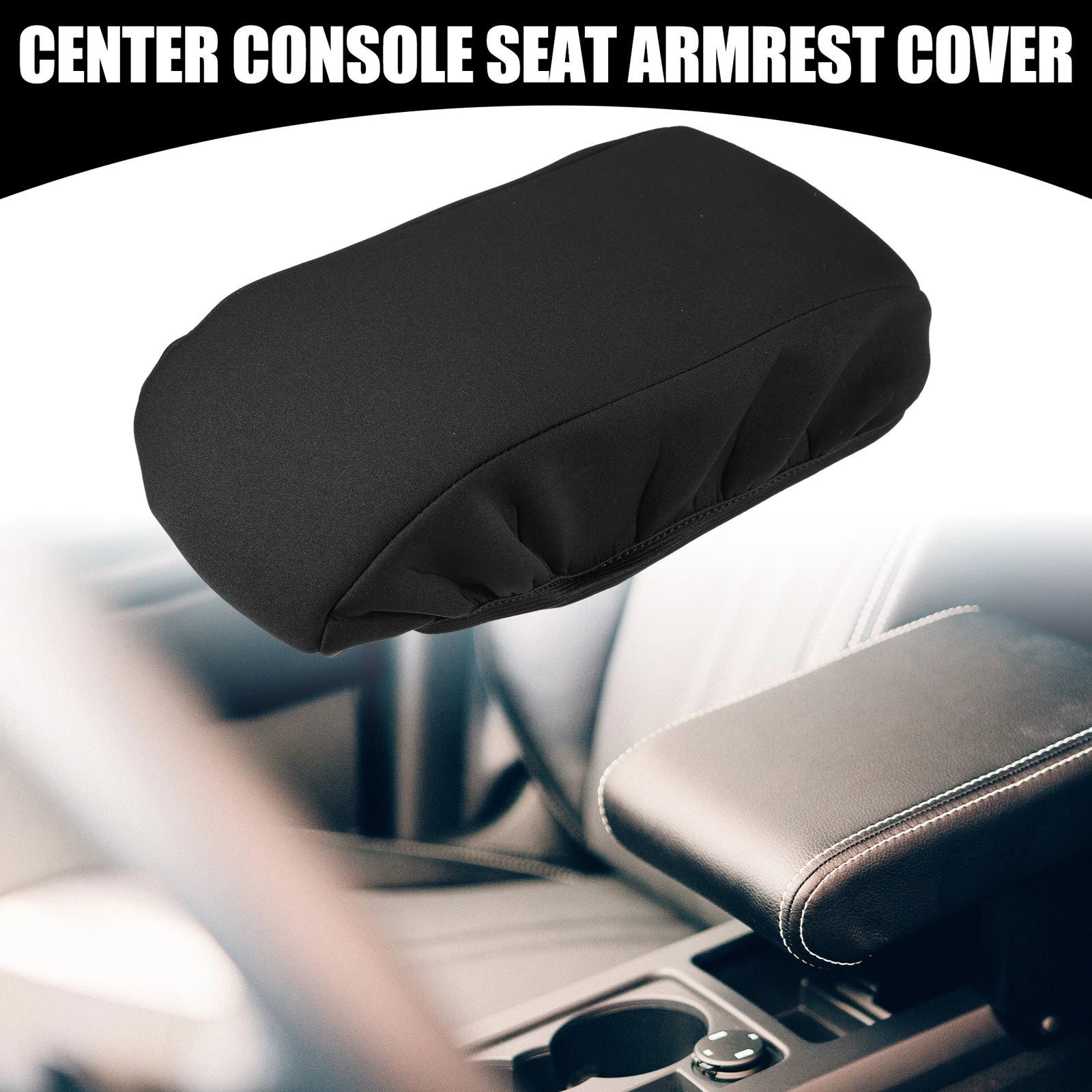 Center Console Armrest Cover for Ford Escape (2020–2023) Black