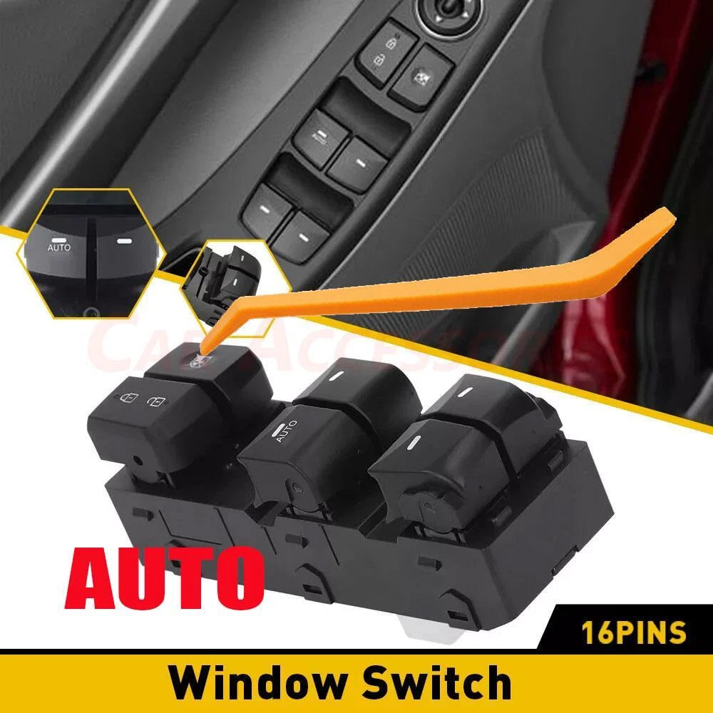 Left Driver Master Door Window Switch for Hyundai Elantra (2014–2016)