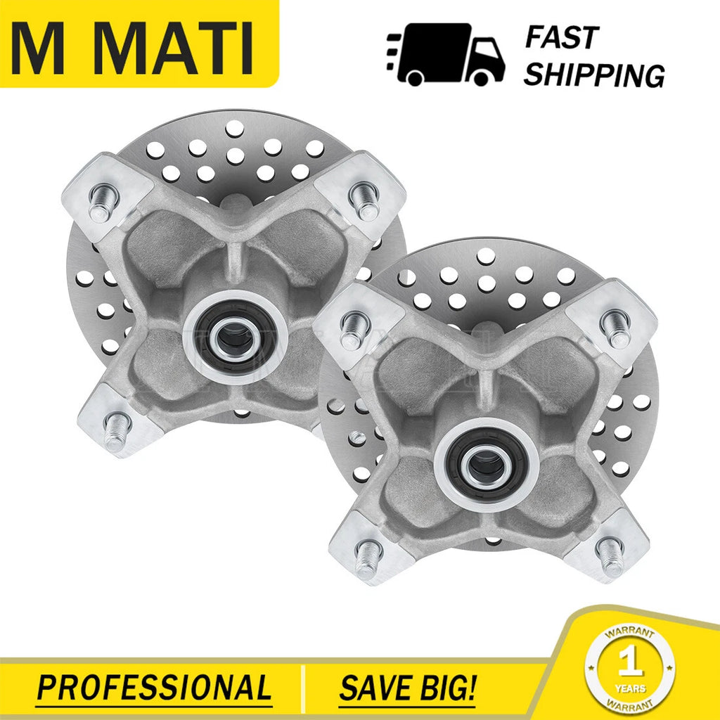 Front Wheel Hub Rotor w/ Bearings & Studs for Yamaha Raptor 660R (2001–2005)