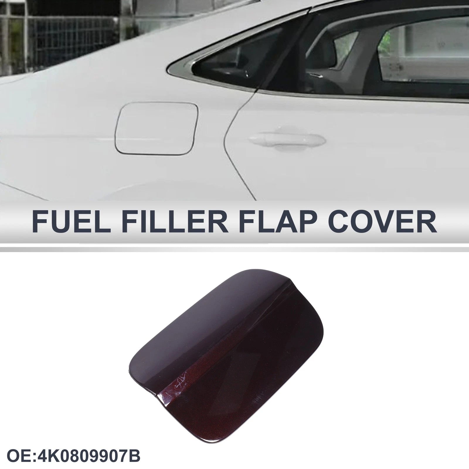 Fuel Tank Door Cap for Audi A6 (2019–2024) Fuel Filler Flap Cover Red
