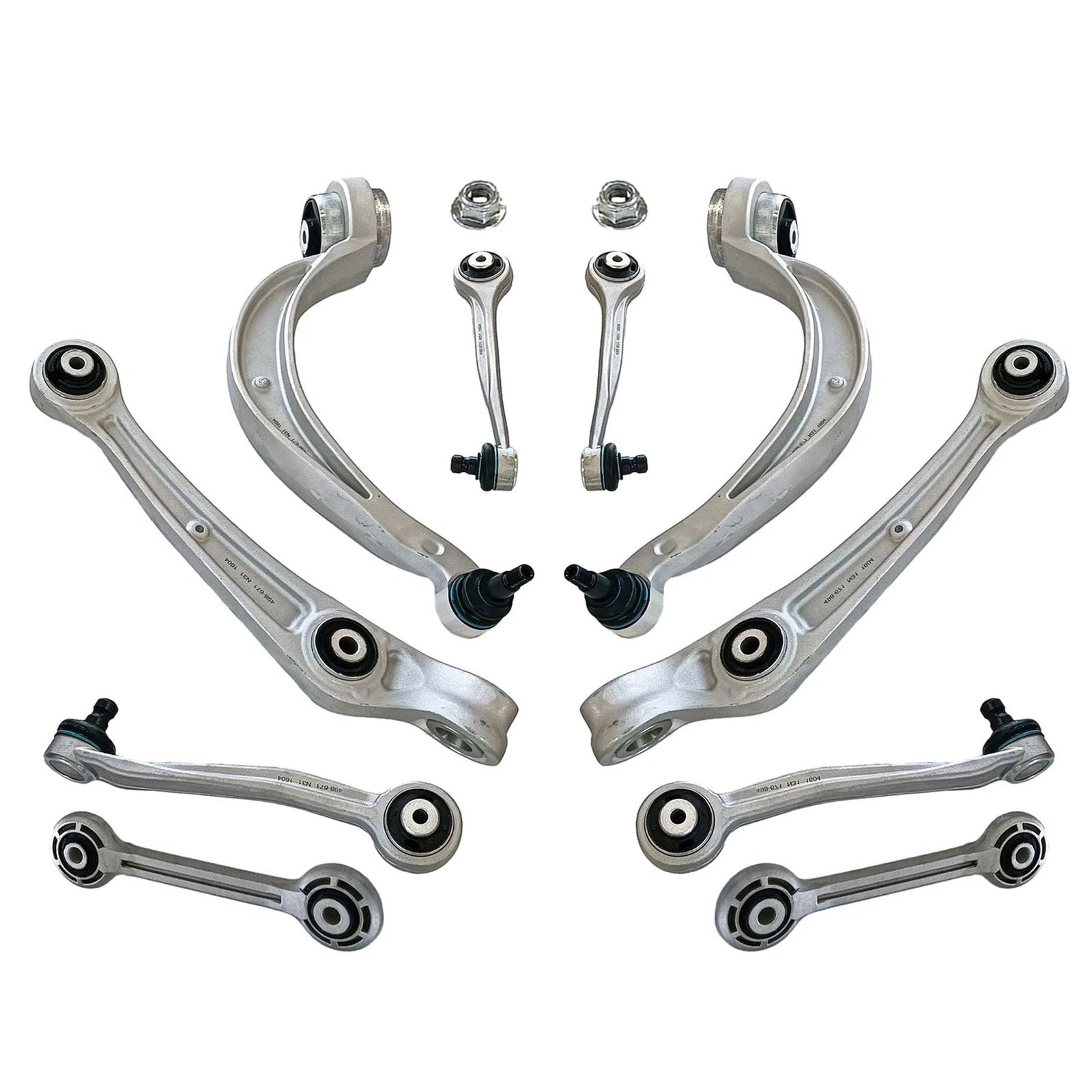 10pc Suspension Kit Front Upper Lower Control Arm for Audi A4 A5 S4 S5 Q5 (2008–2020)