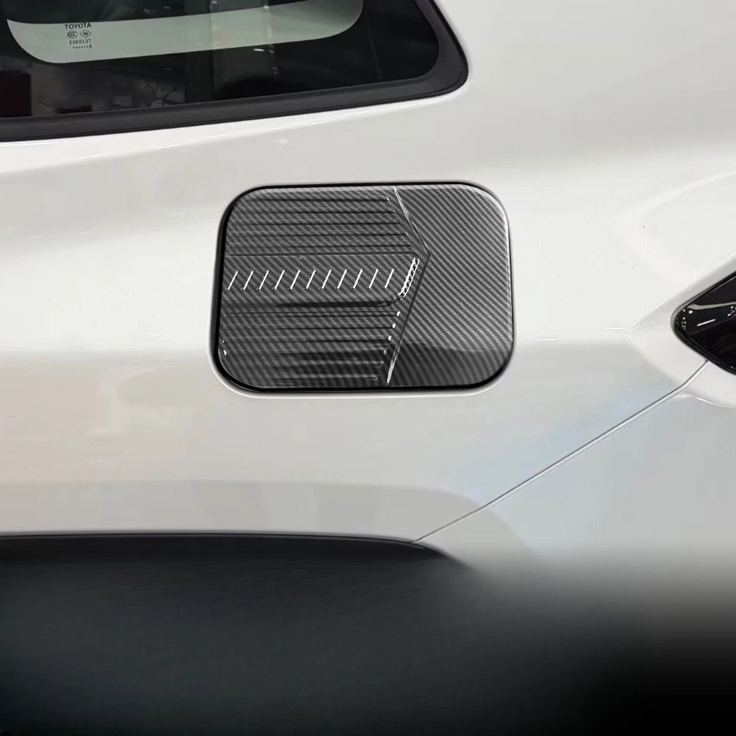 Glossy Black ABS Fuel Tank Cap Cover for Toyota RAV4 (2026)