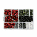 223pcs Fastener Clip Screw Bolt Kit for Motor Sportbike Windscreen (T9)