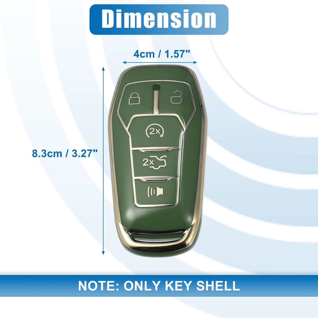 TPU Remote Key Fob Case Cover 5 Button for Ford Fusion F150 Mustang (2013–2020)
