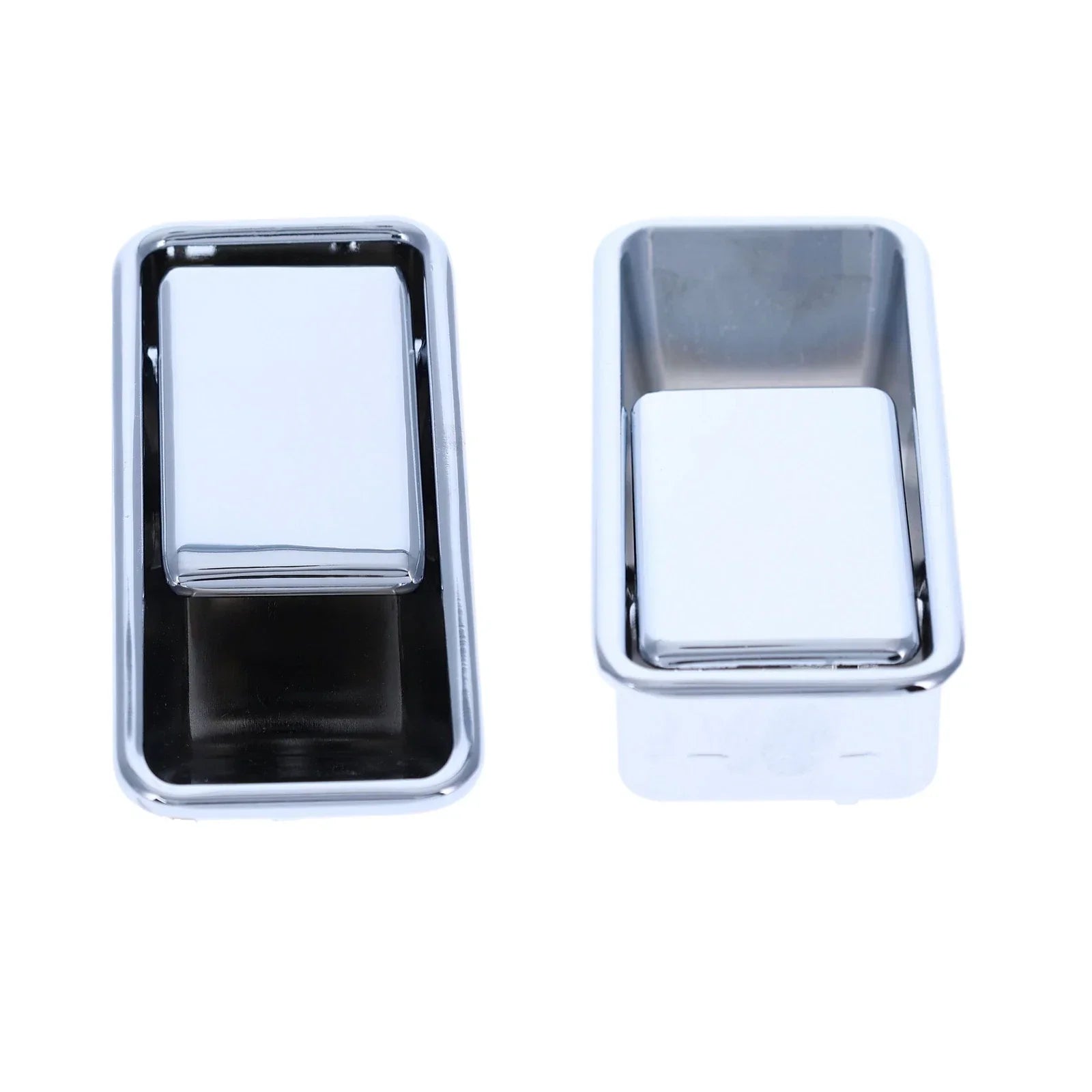 2pcs Front LH+RH Chrome Outer Door Handle for Half Door Jeep Wrangler TJ (1997–2006)
