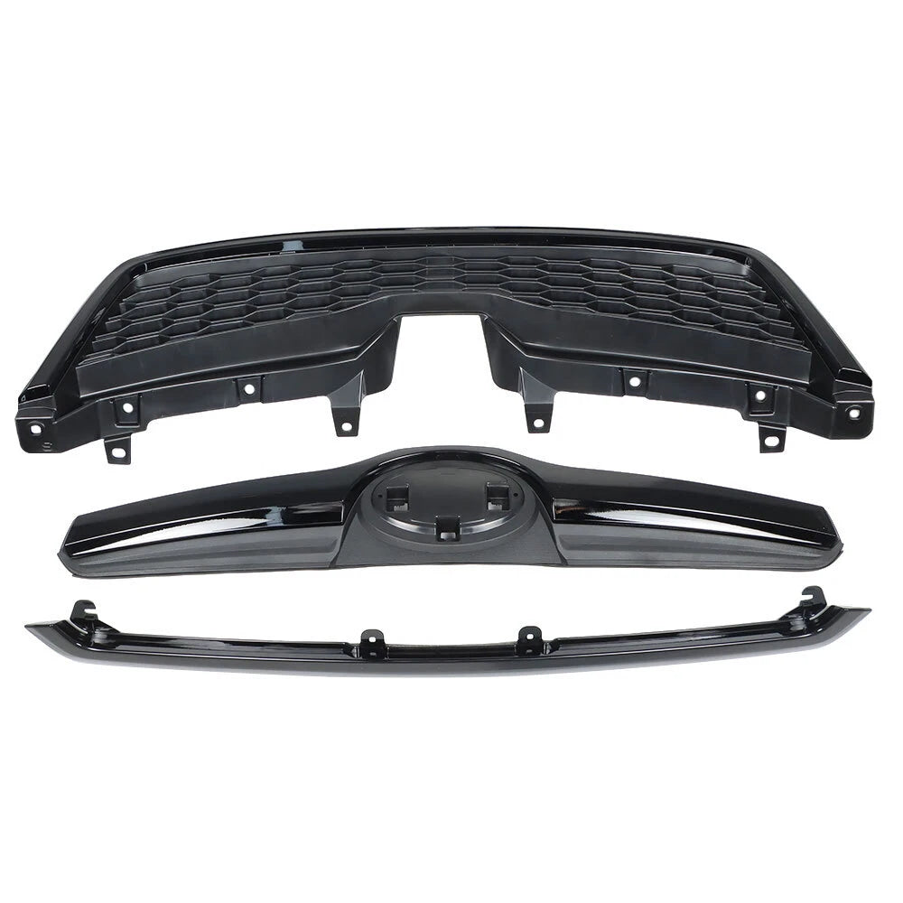 Gloss Black Upper Grille Honeycomb Grill Assembly for Subaru Forester (2014–2018)