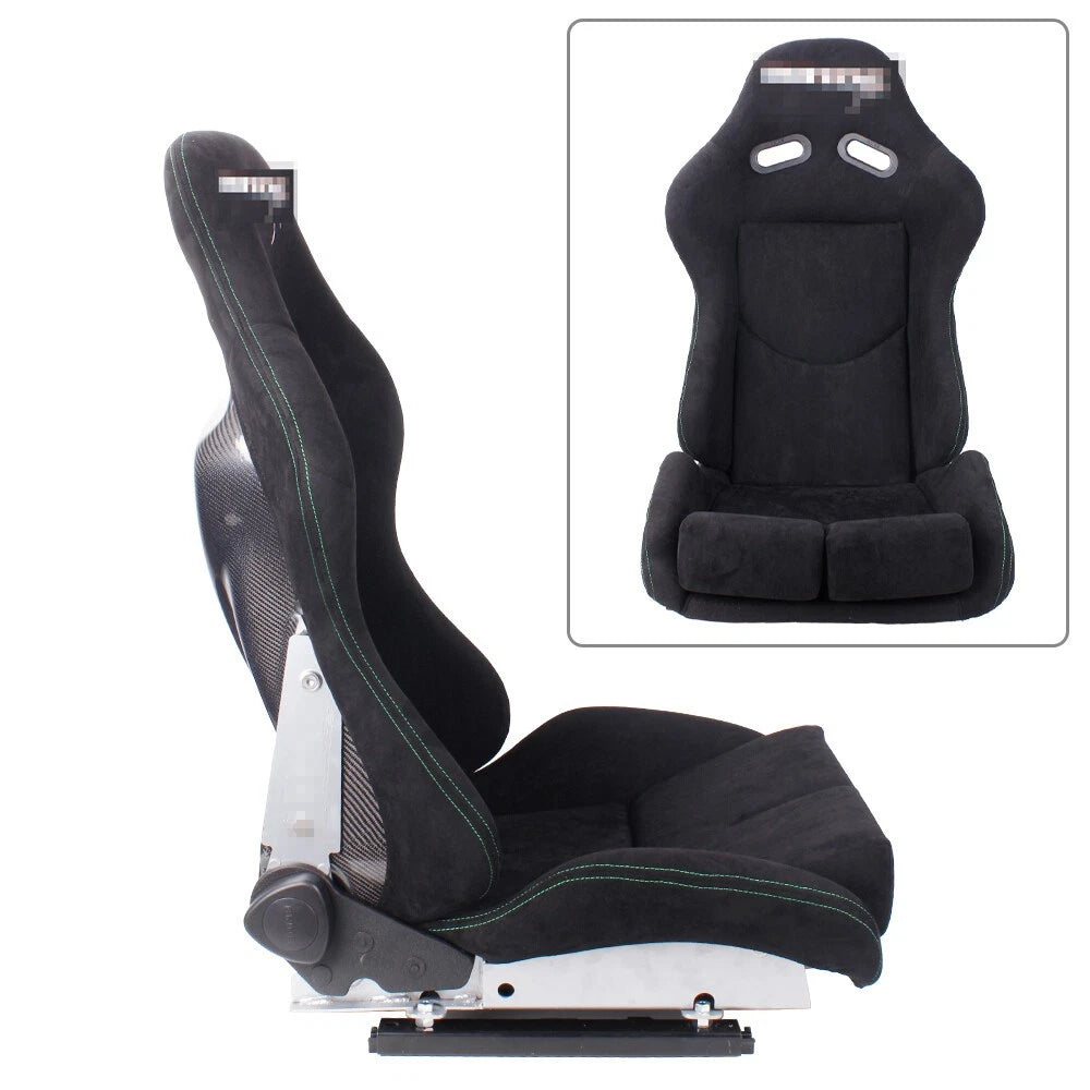 Racing Seat for Low Max with Adjustable Backrest and Carbon Fiber Shell