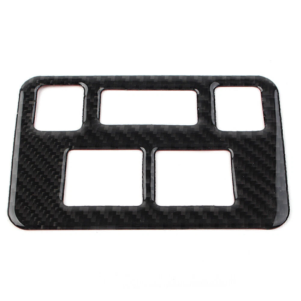 Carbon Fiber Front Headlight Button Frame Cover Trim for Subaru Forester (2013–2018)