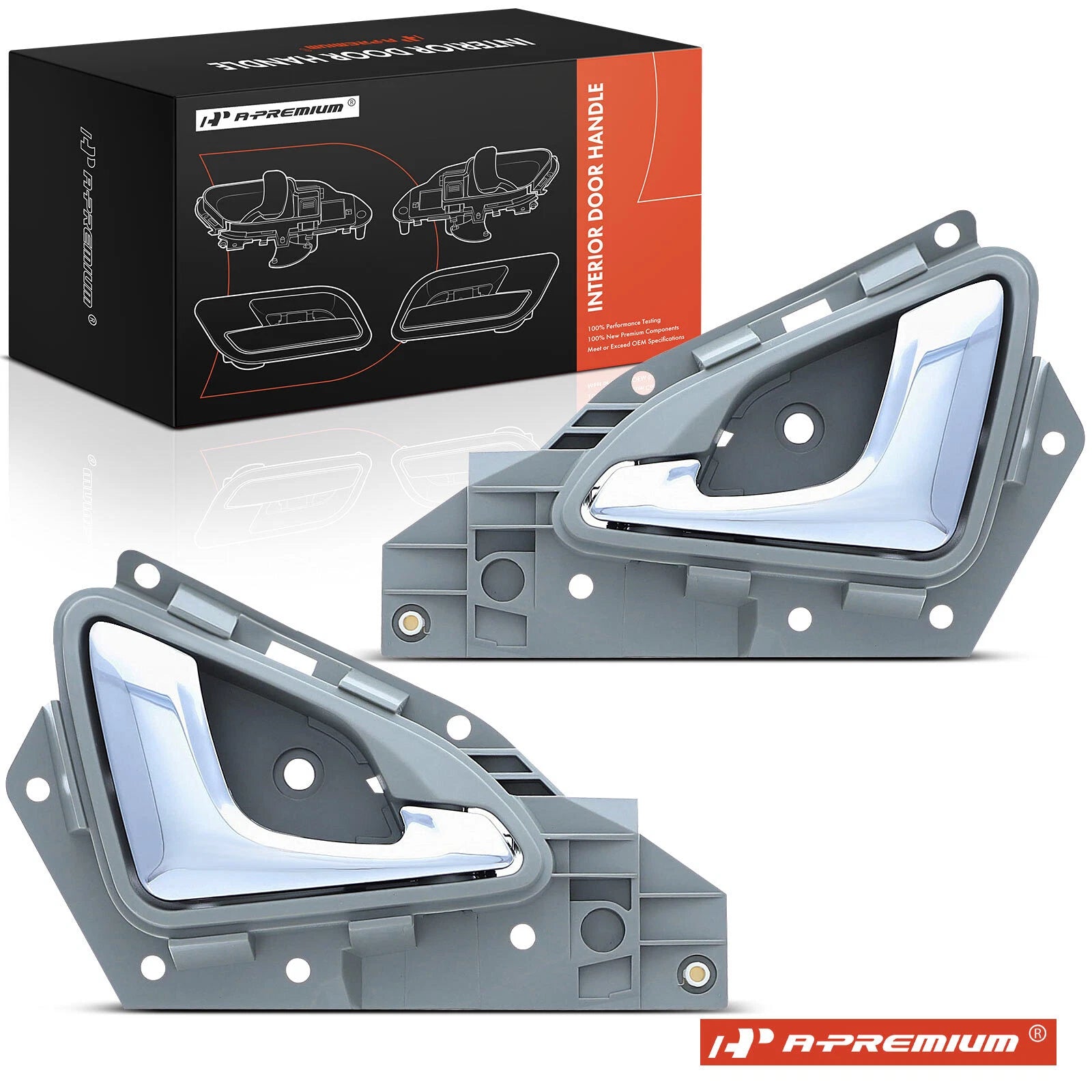 2X Front Interior Door Handle for Honda Odyssey (2005–2010)