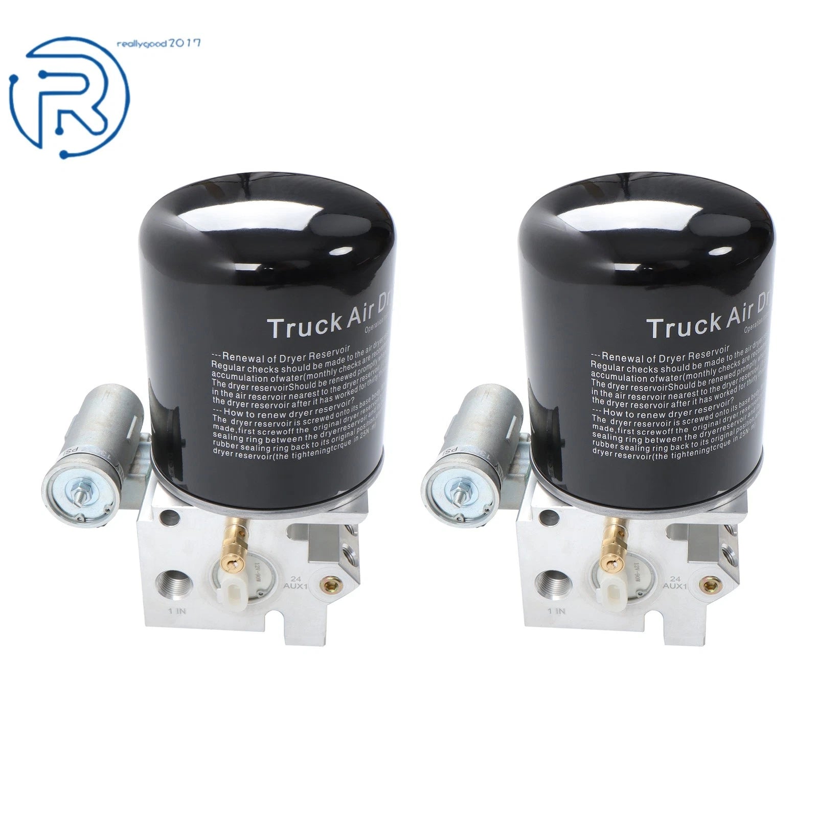 Set of 2 Air Dryers for Freightliner BWK049086 (Year Range Not Specified)