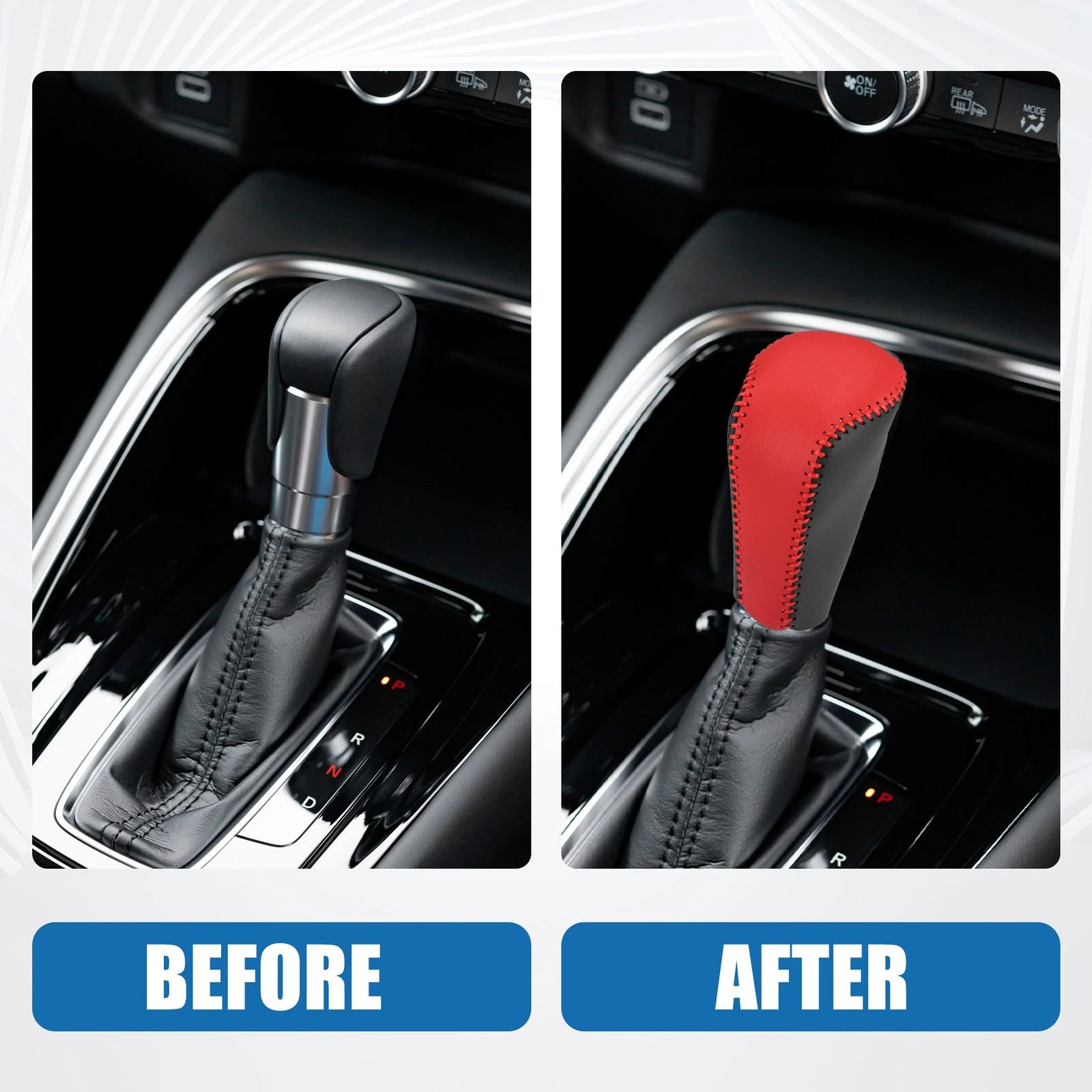 Gear Shifting Knob Cover for Mazda CX-5 (2017–2021) Red Trim
